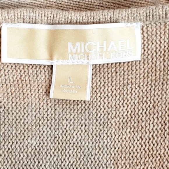 Michael Kors Large High Low Hem knitted sweater with gold toned zippers … - Picture 5 of 14